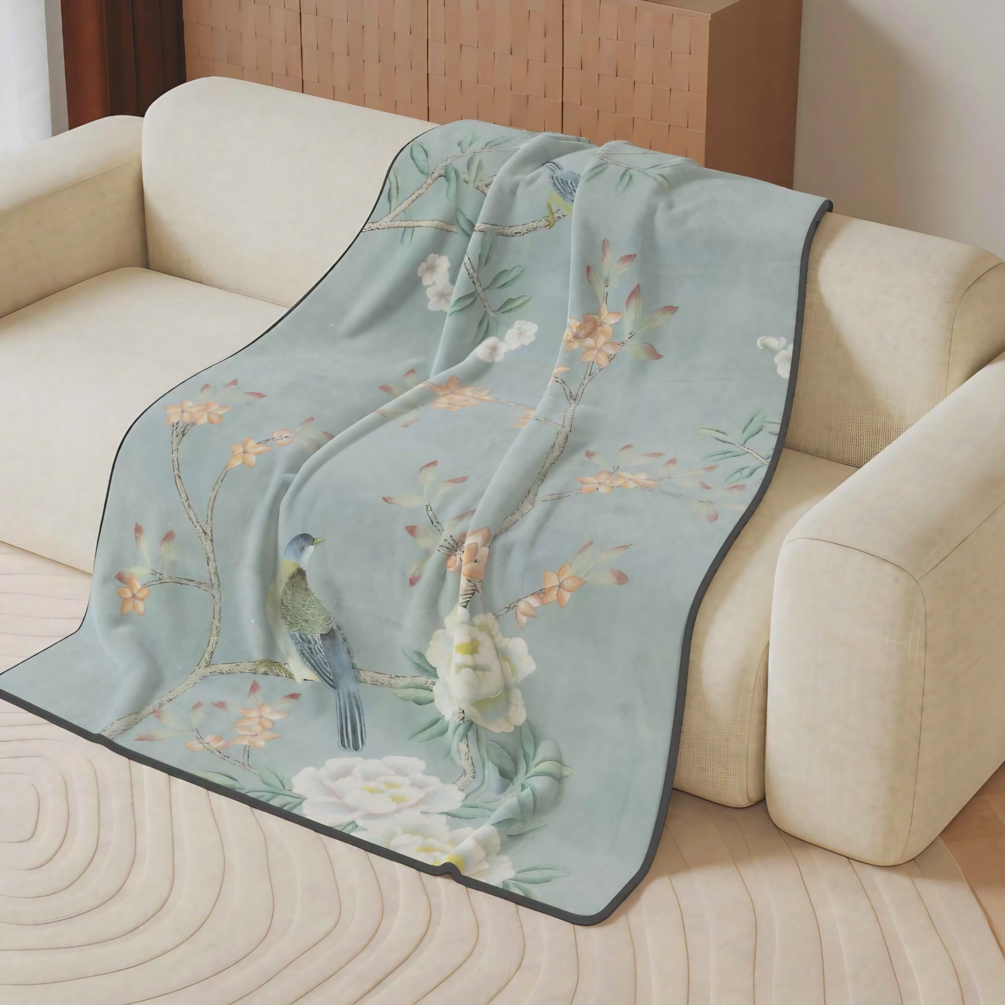 Dusty Rose Bird Blankets