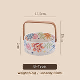Bloom Handle Serving Bowl