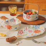Bloom Handle Serving Bowl