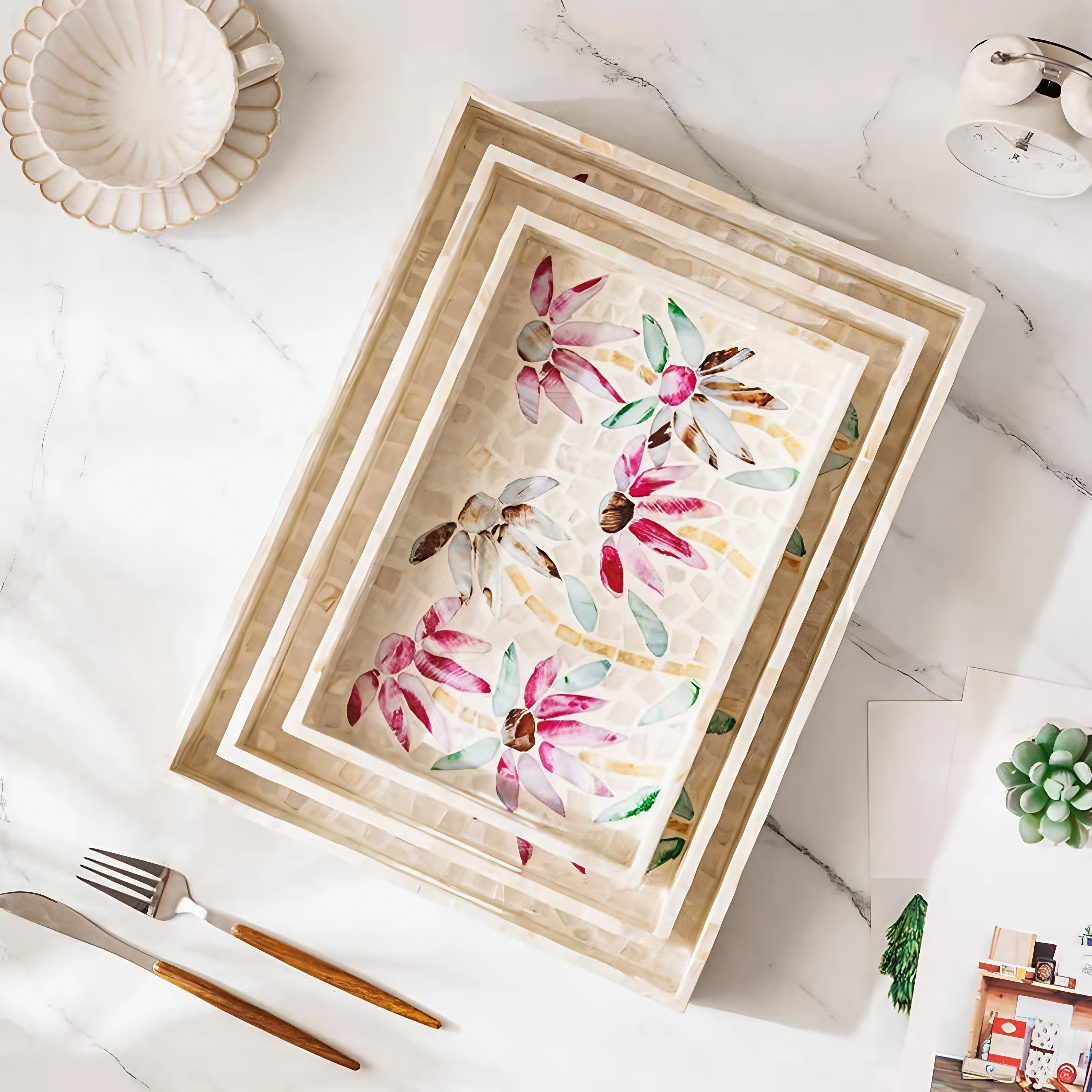Bloom Mosaic Tray