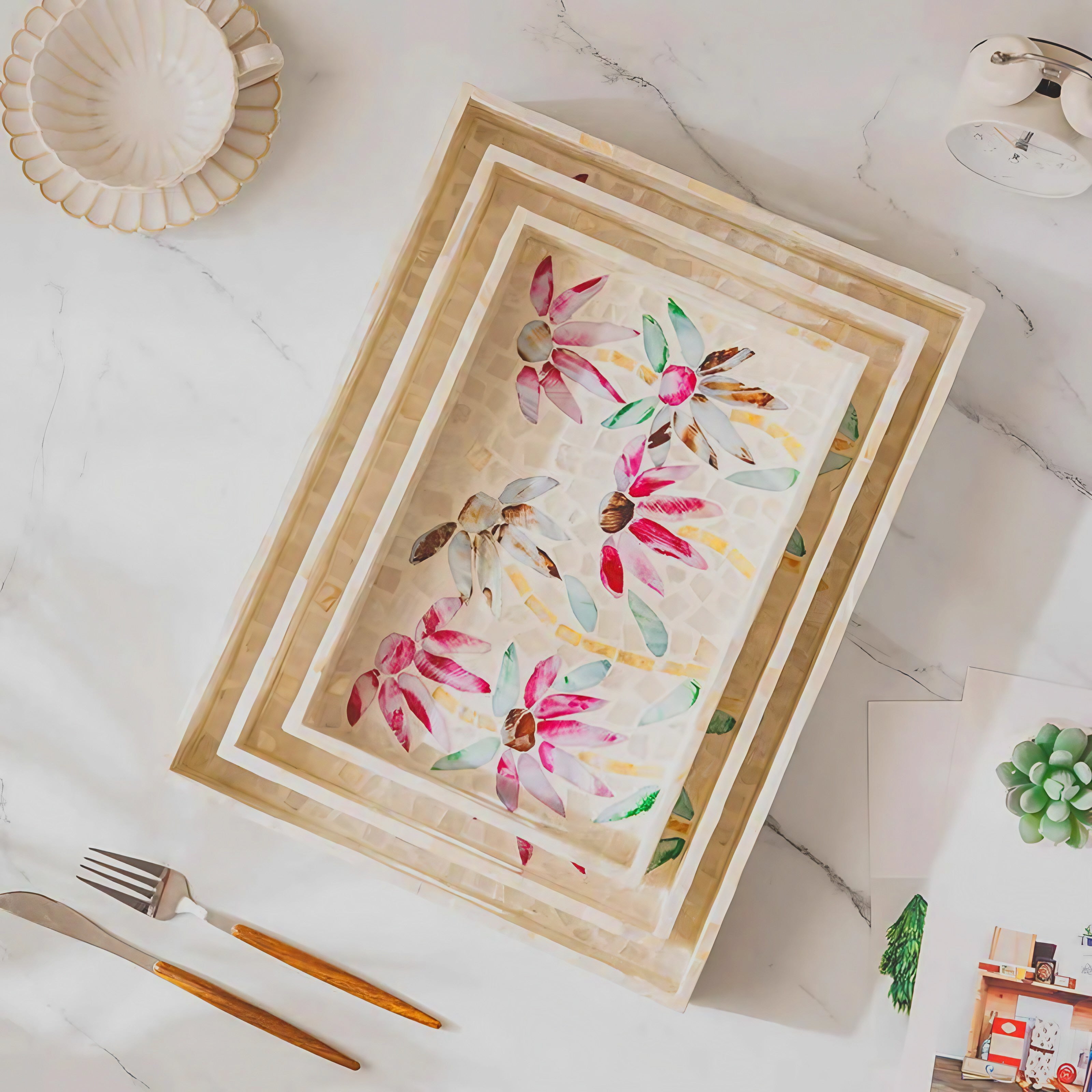 Bloom Mosaic Tray
