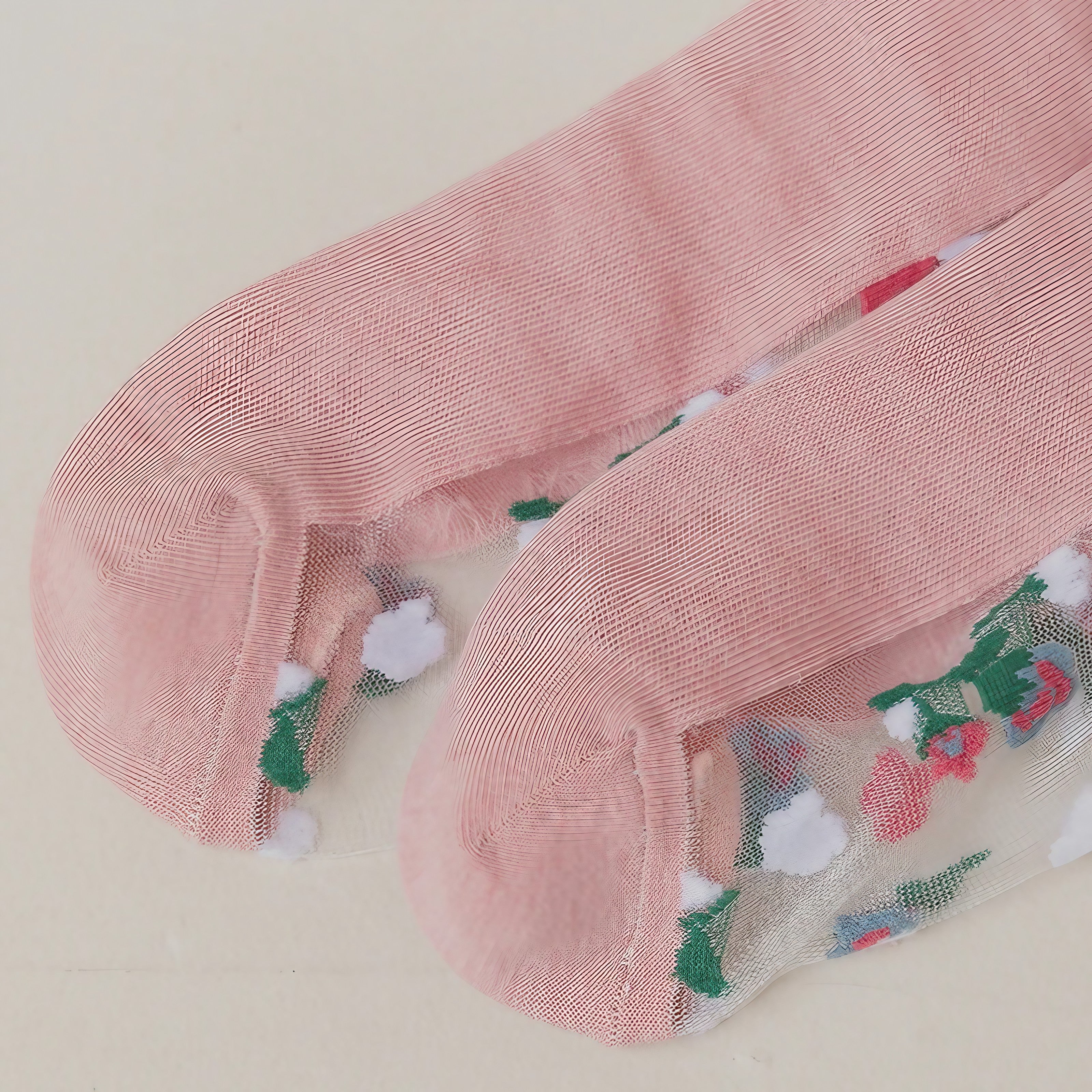 Bloom Veil Embroidered Socks