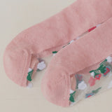 Bloom Veil Embroidered Socks