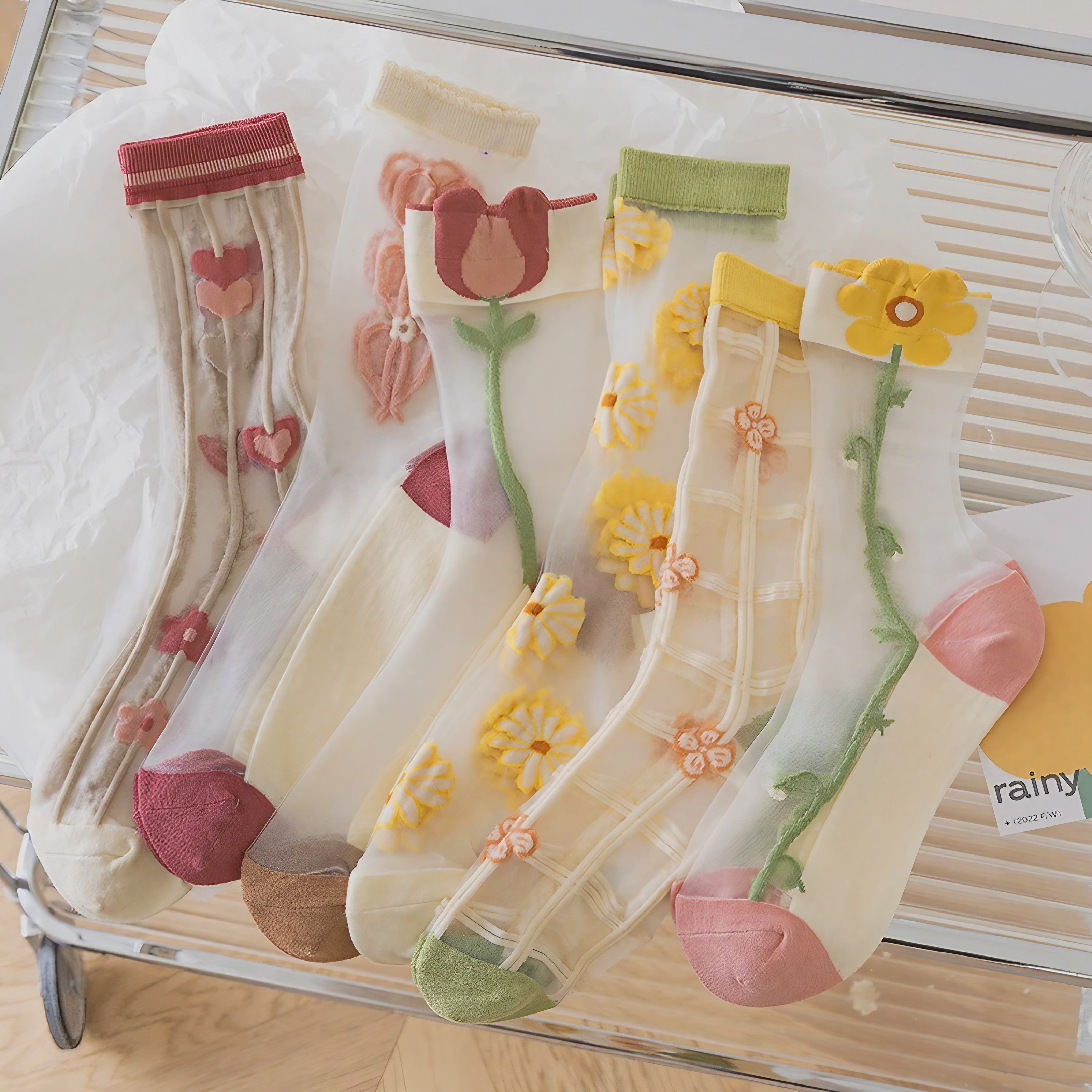 Bloom Veil Socks