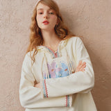 Blooming Fringe Hoodie