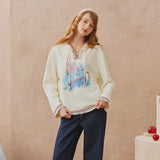 Blooming Fringe Hoodie