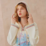 Blooming Fringe Hoodie