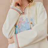 Blooming Fringe Hoodie