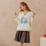 Blooming Fringe Hoodie