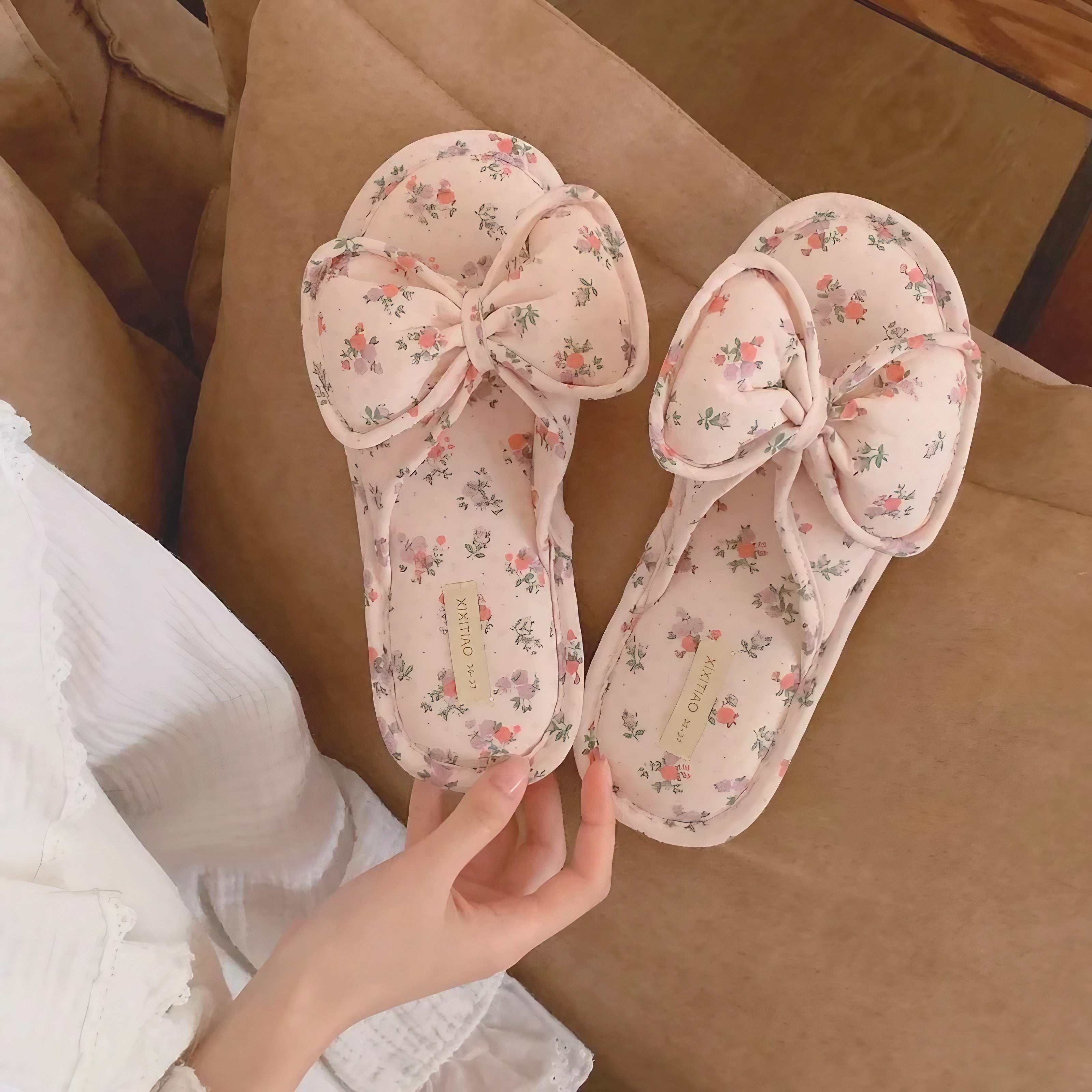 Blossom Bow Slippers