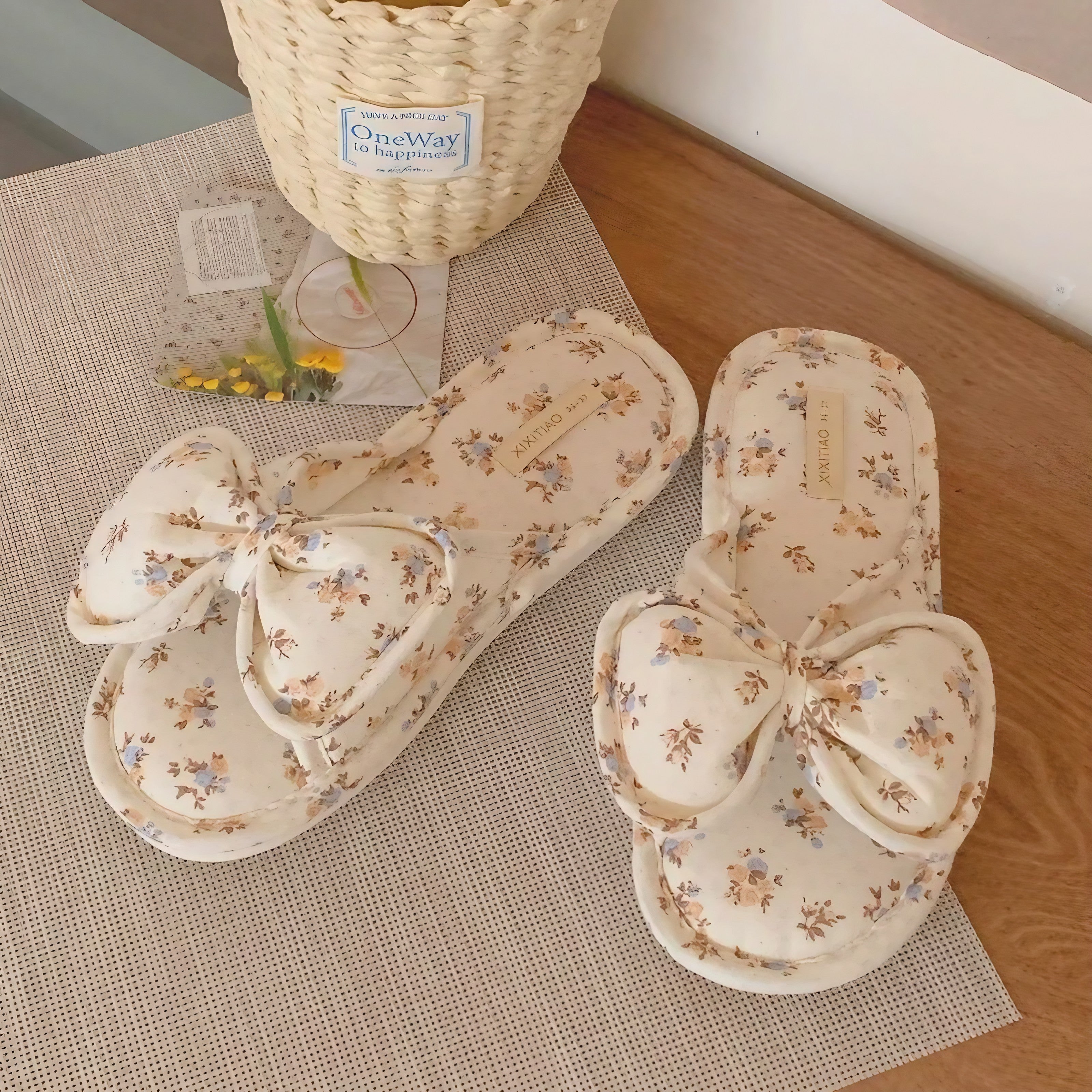 Blossom Bow Slippers