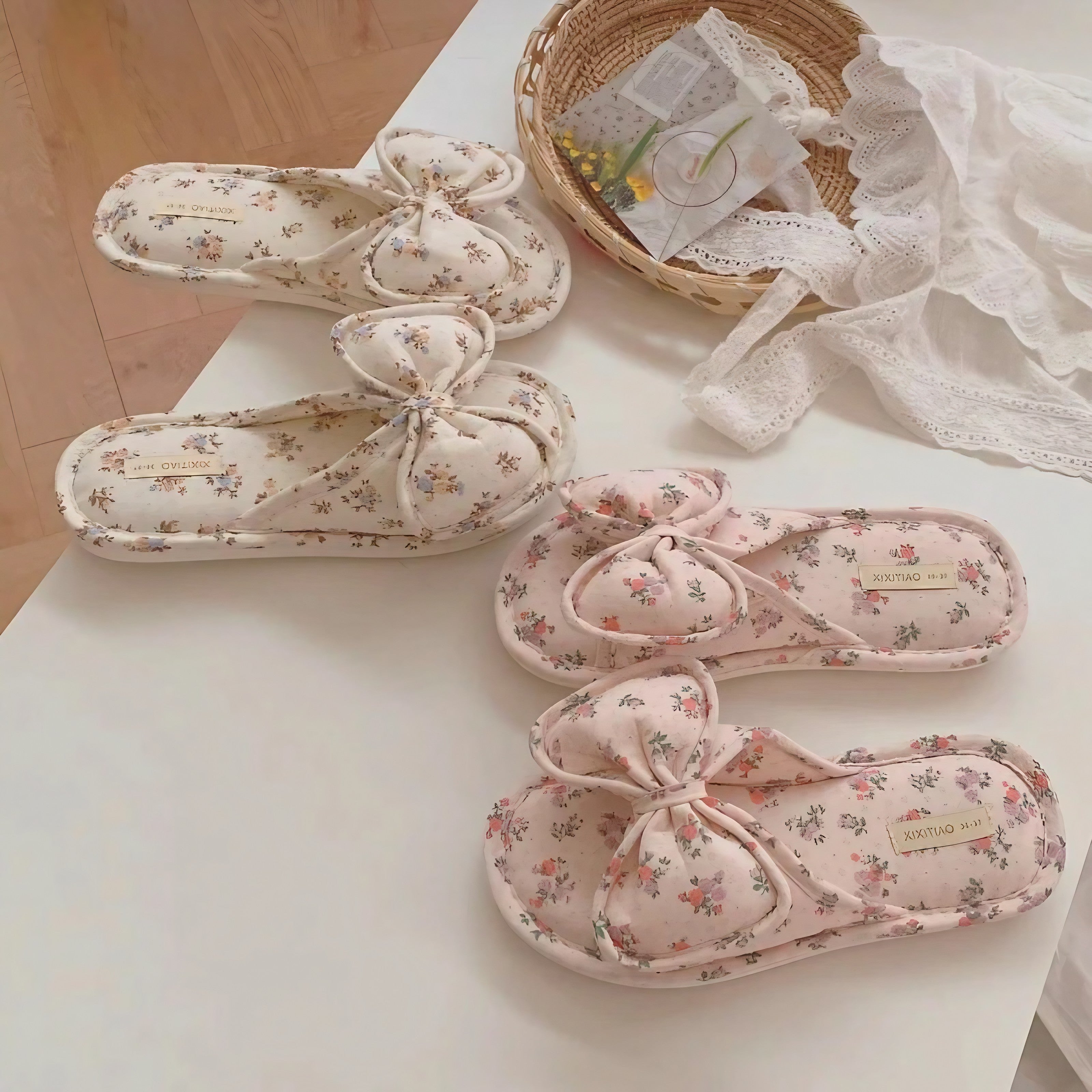 Blossom Bow Slippers