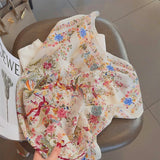 Blossom Crane Garden Scarf