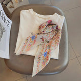 Blossom Crane Garden Scarf
