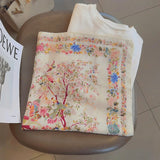 Blossom Crane Garden Scarf