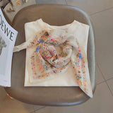 Blossom Crane Garden Scarf