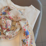 Blossom Crane Garden Scarf