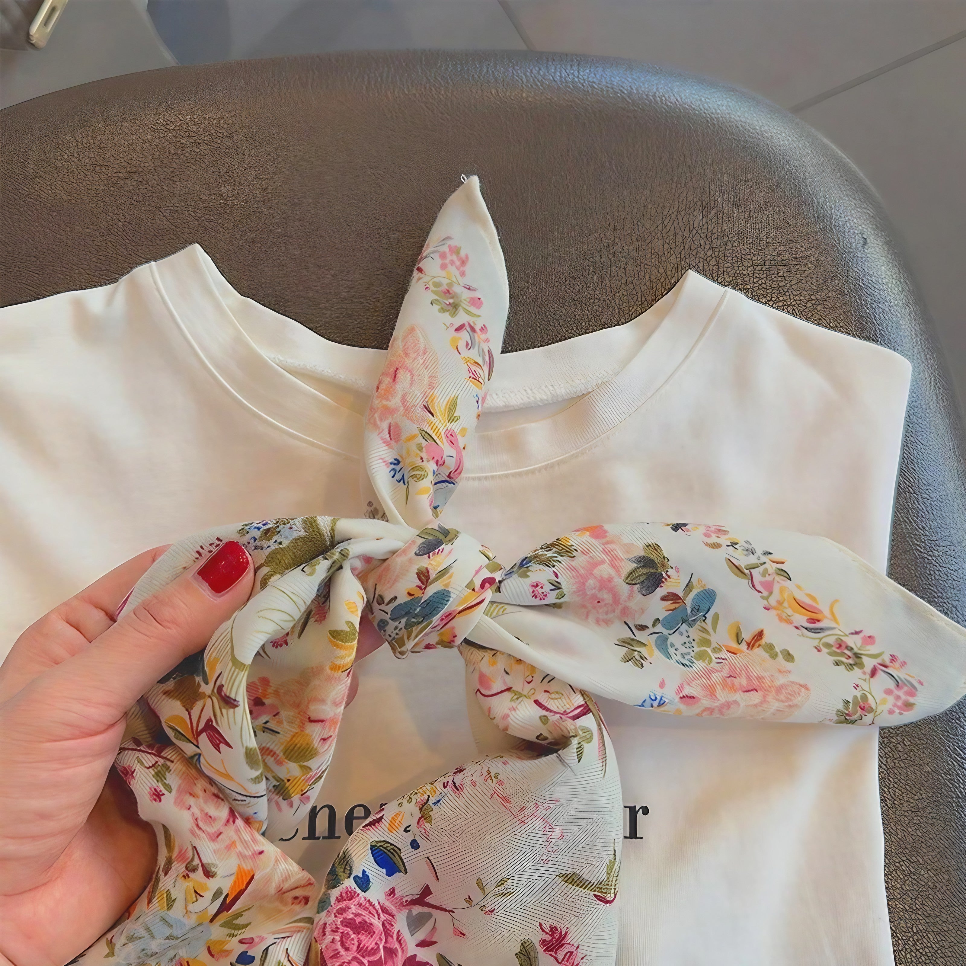 Blossom Crane Garden Scarf