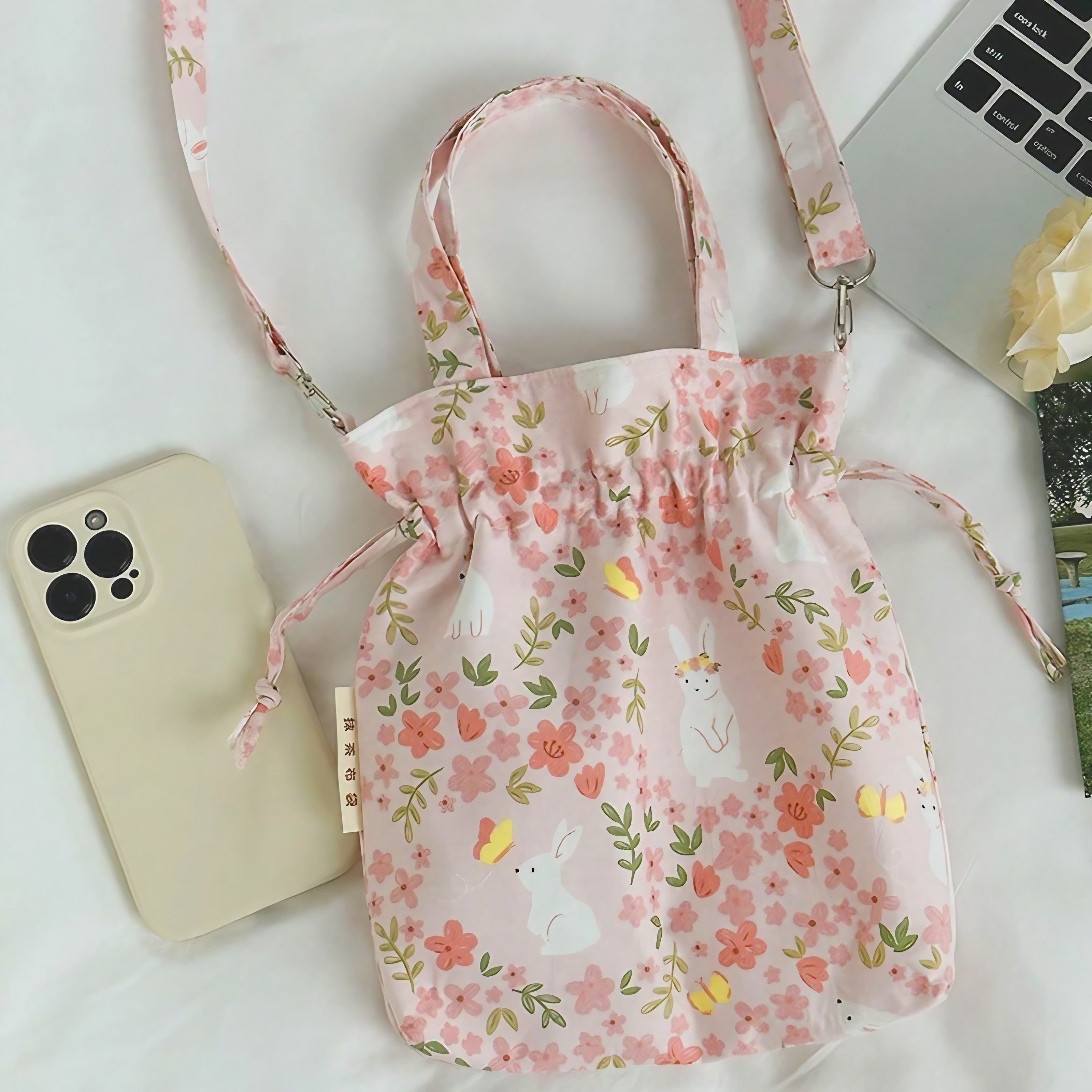 Blossom Drawstring Tote