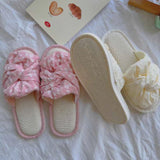 Blossom Knot Ribbon Slippers