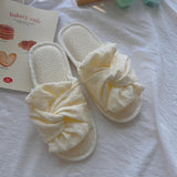 Blossom Knot Ribbon Slippers