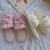 Blossom Knot Ribbon Slippers