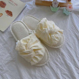 Blossom Knot Ribbon Slippers