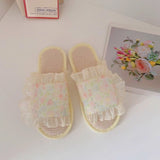 Blossom Mist Ruffle Slippers
