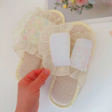 Blossom Mist Ruffle Slippers