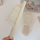 Blossom Mist Ruffle Slippers