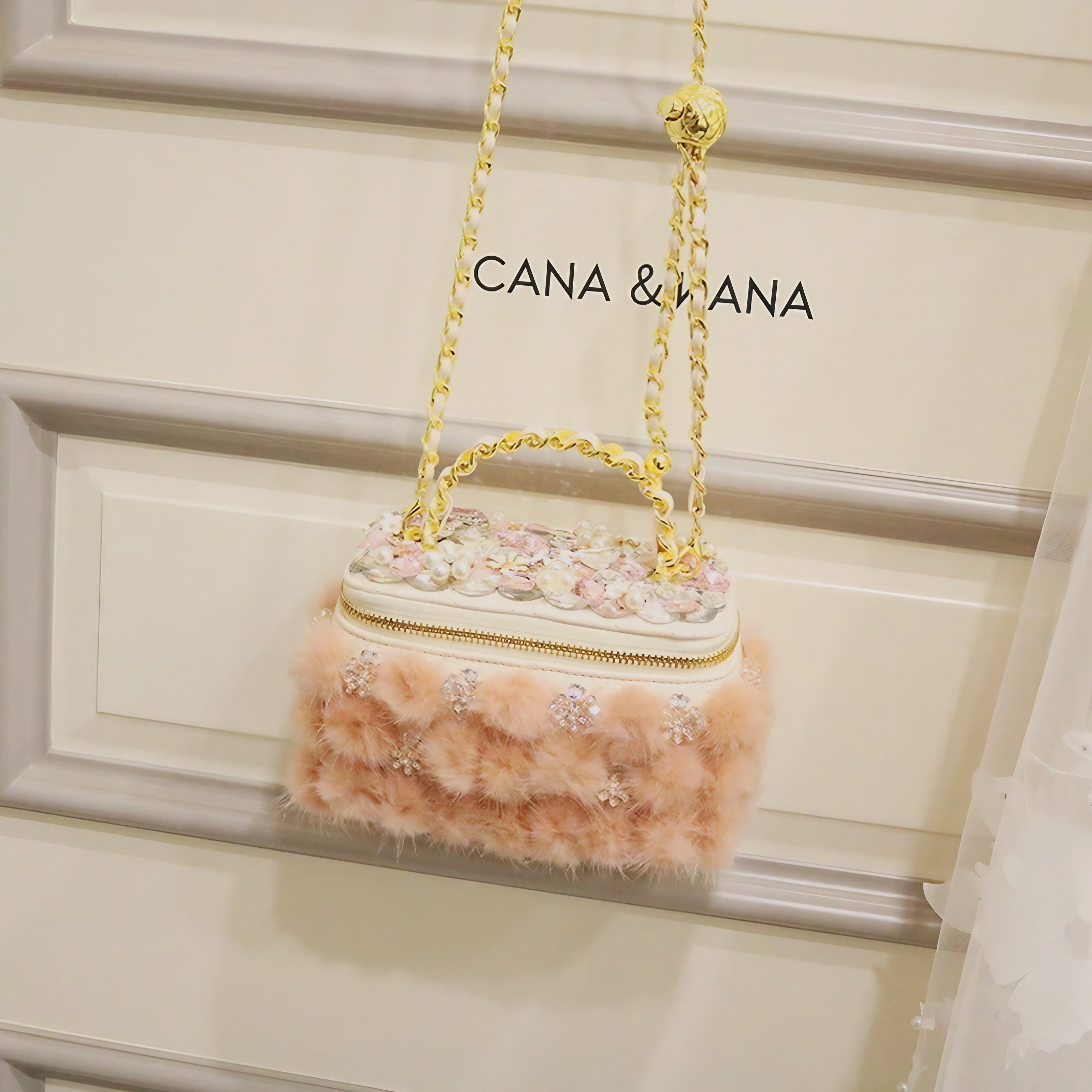Blossom Pearl Fur Bag