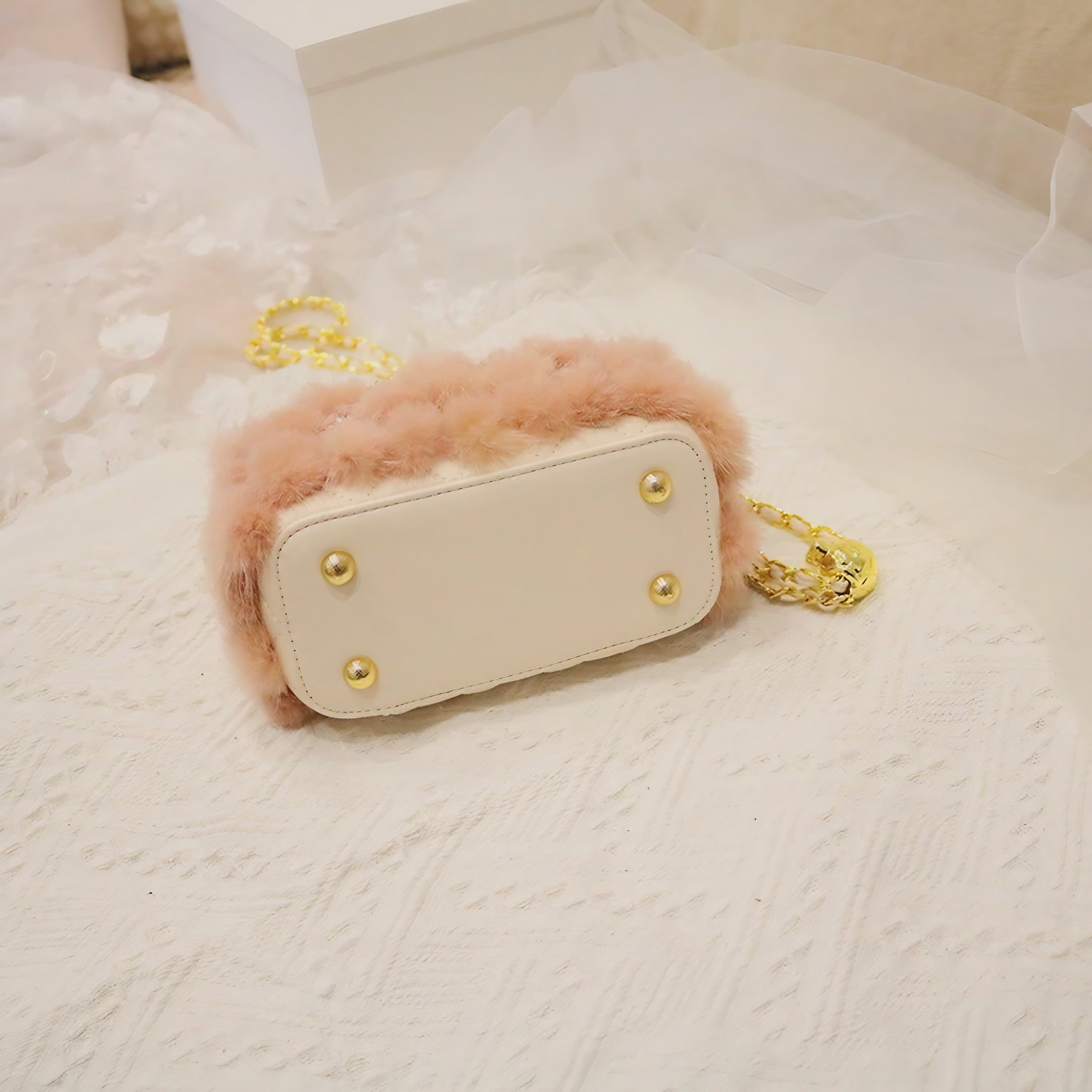 Blossom Pearl Fur Bag