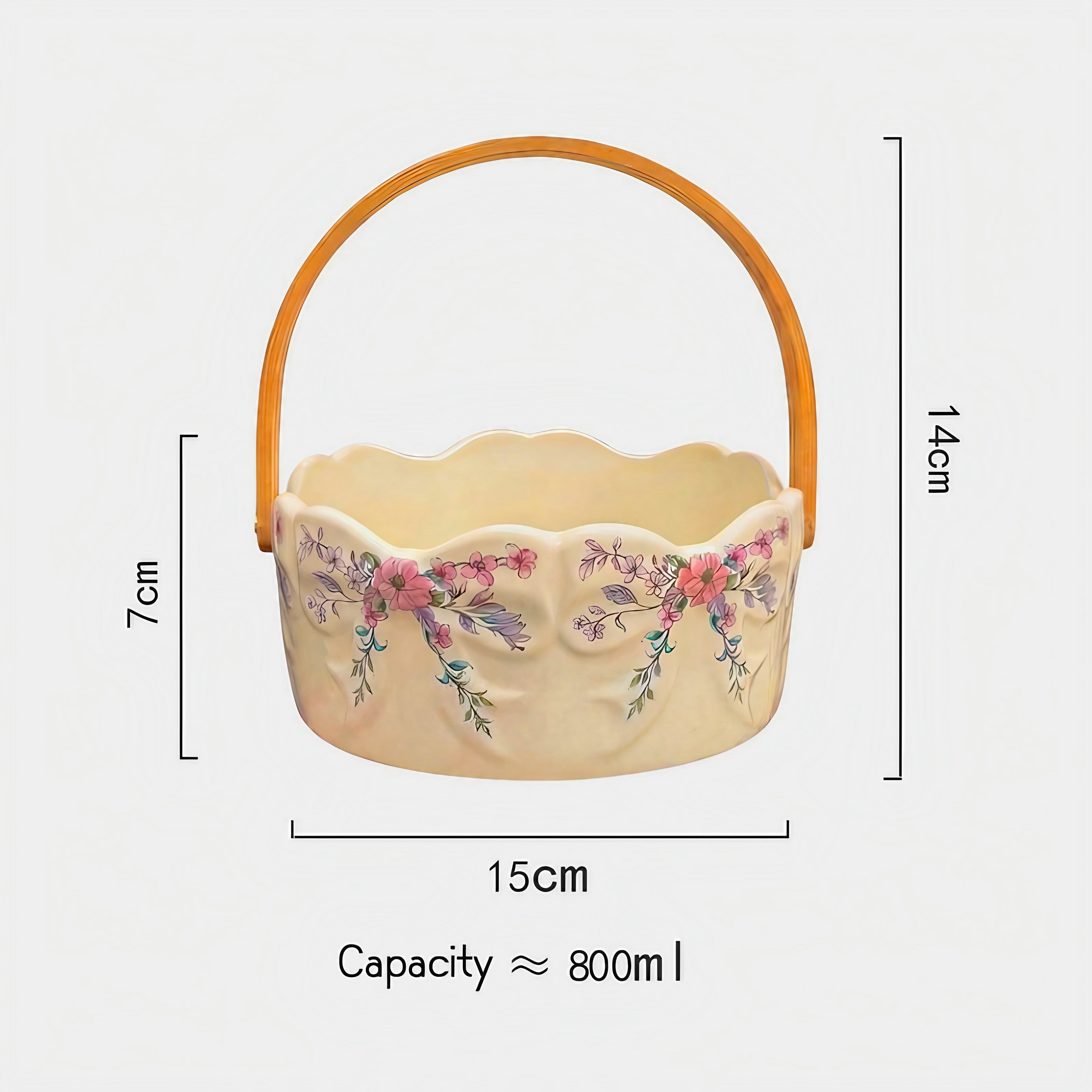 Blossom Ribbon Serving Basket