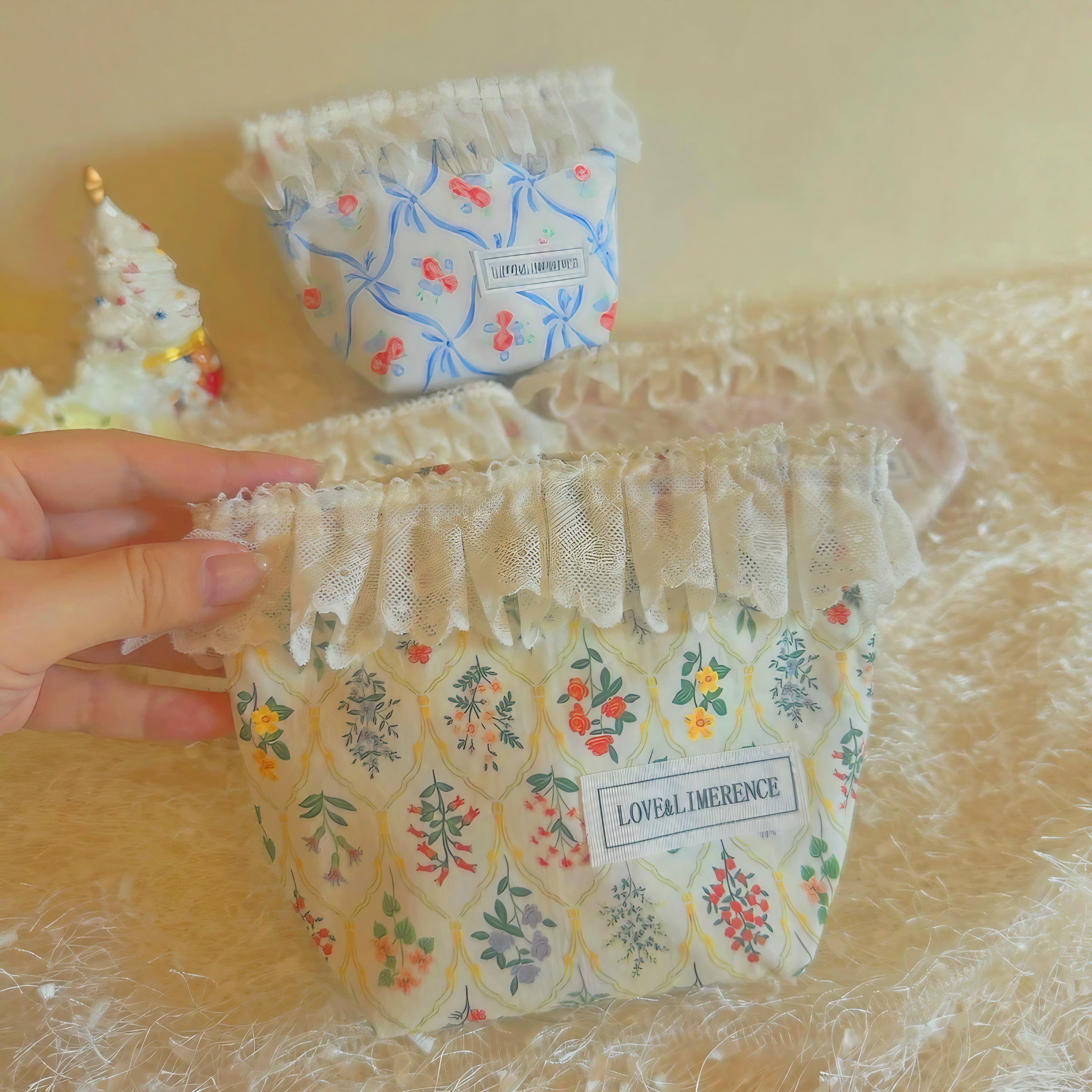 Blossom Ruffle Pouch