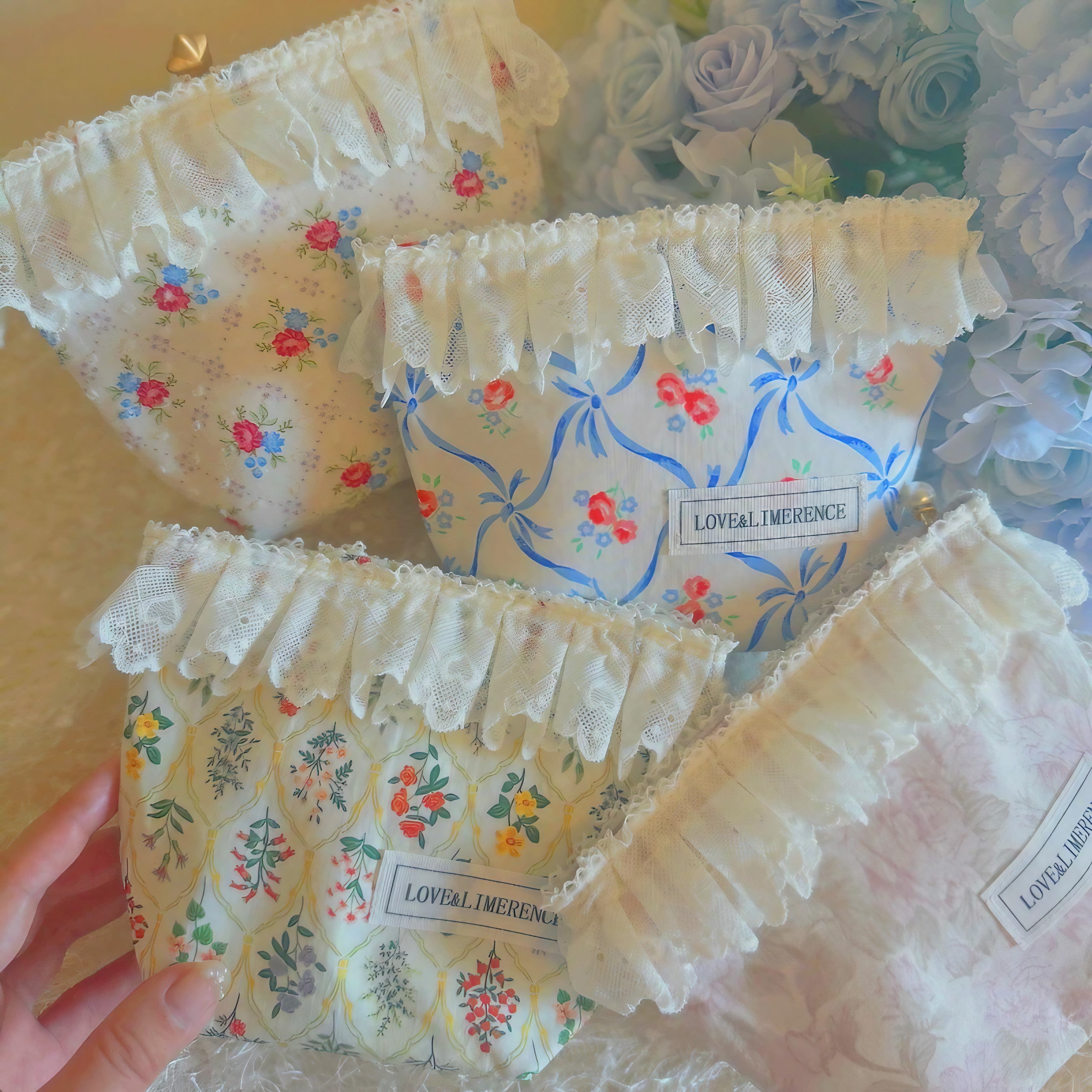 Blossom Ruffle Pouch