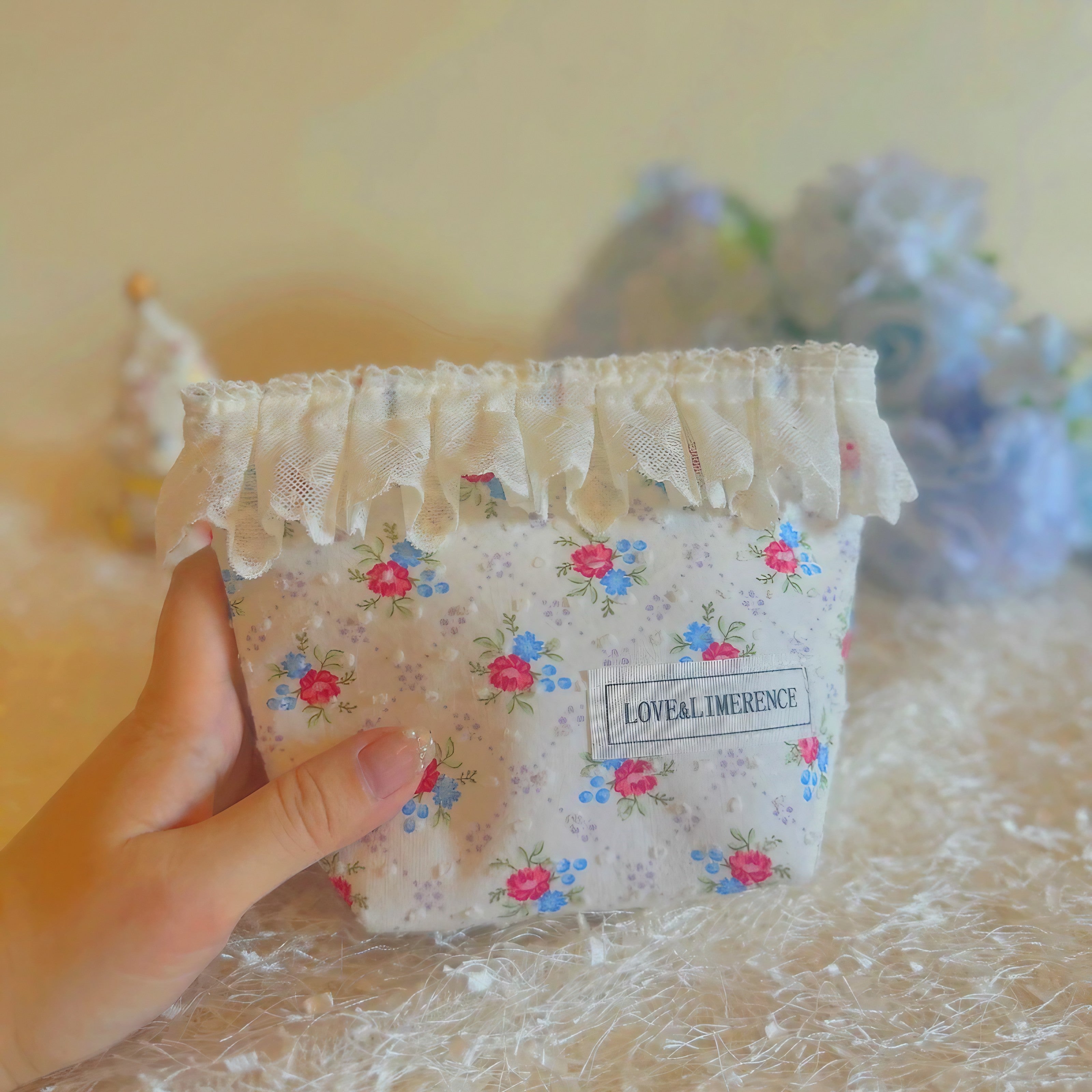 Blossom Ruffle Pouch