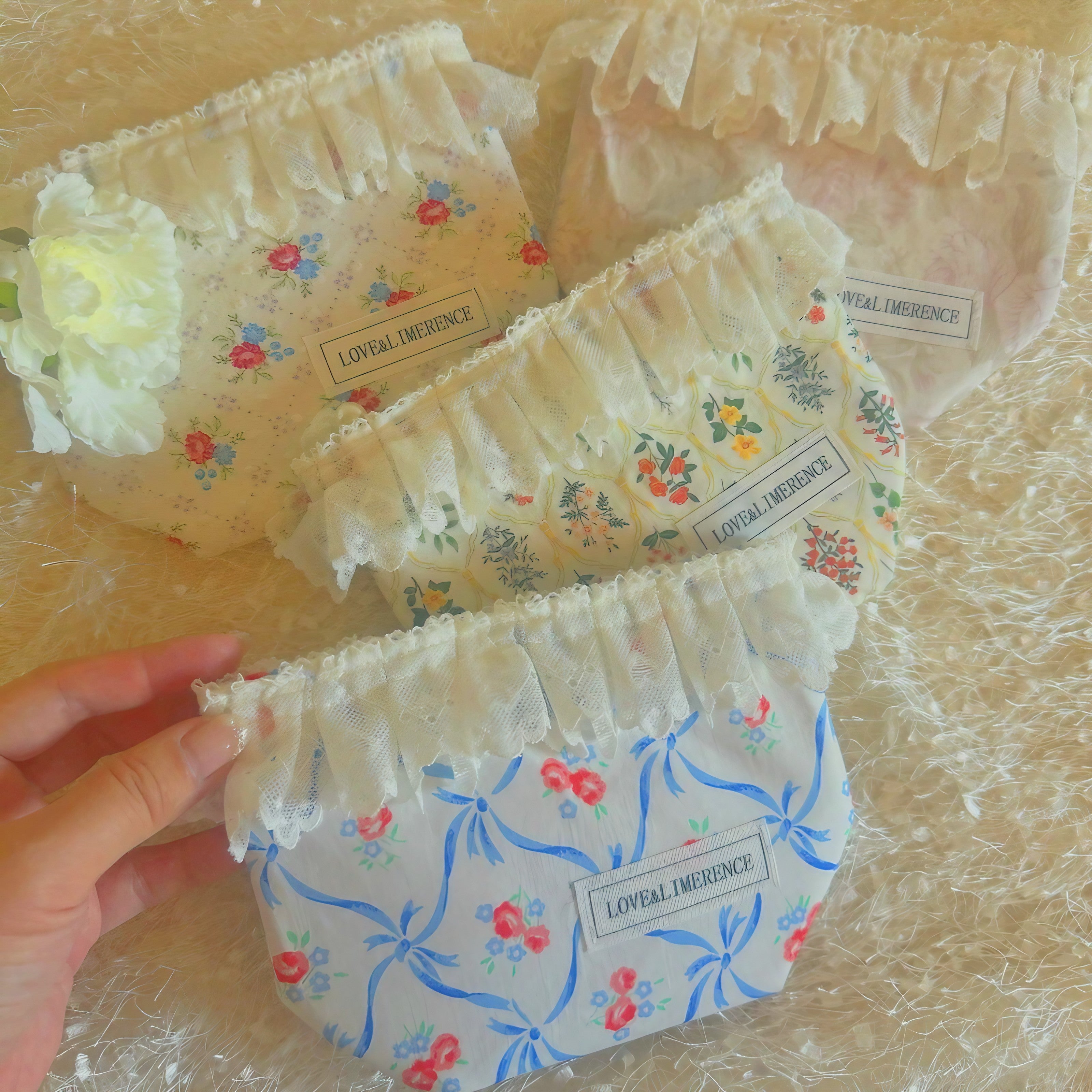 Blossom Ruffle Pouch