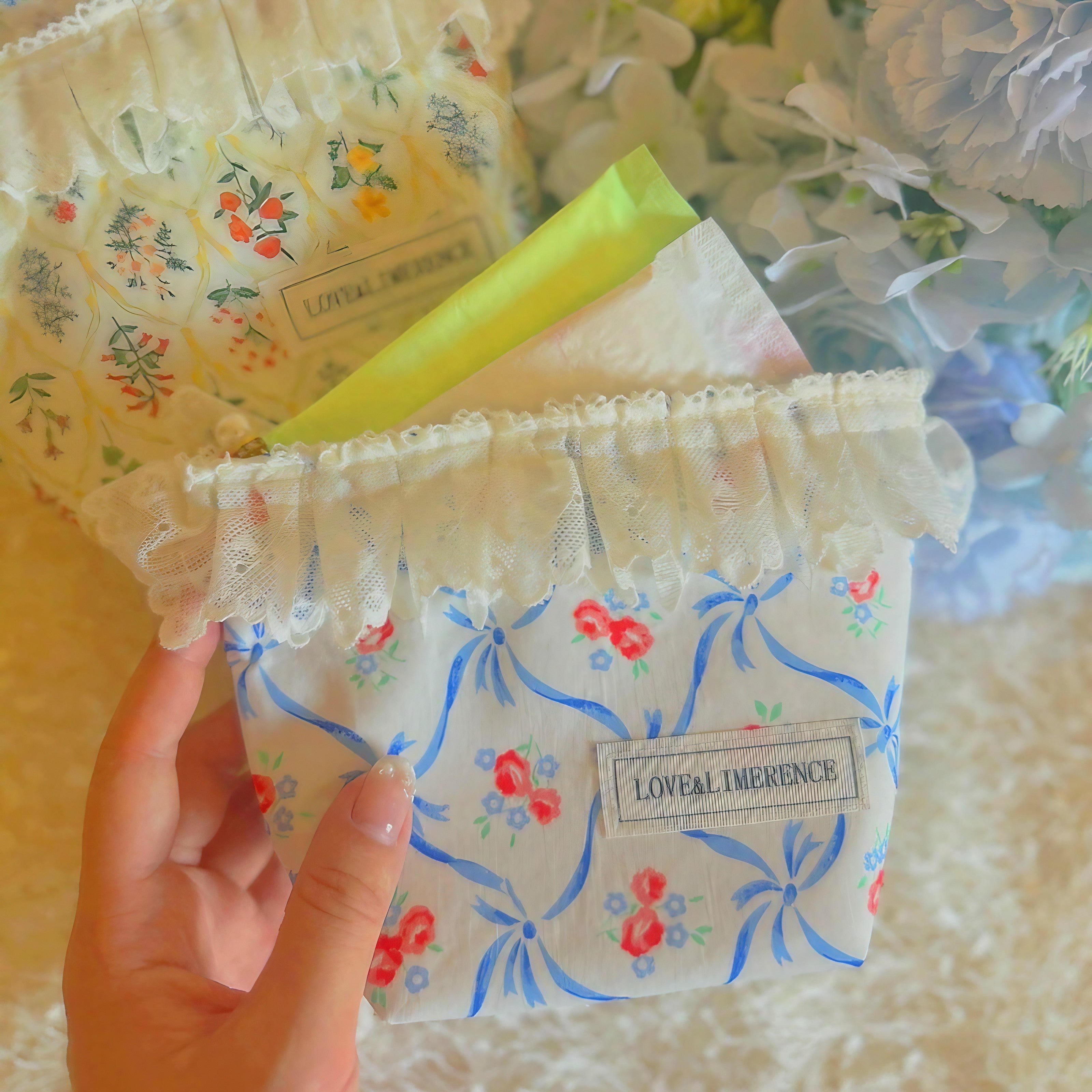 Blossom Ruffle Pouch