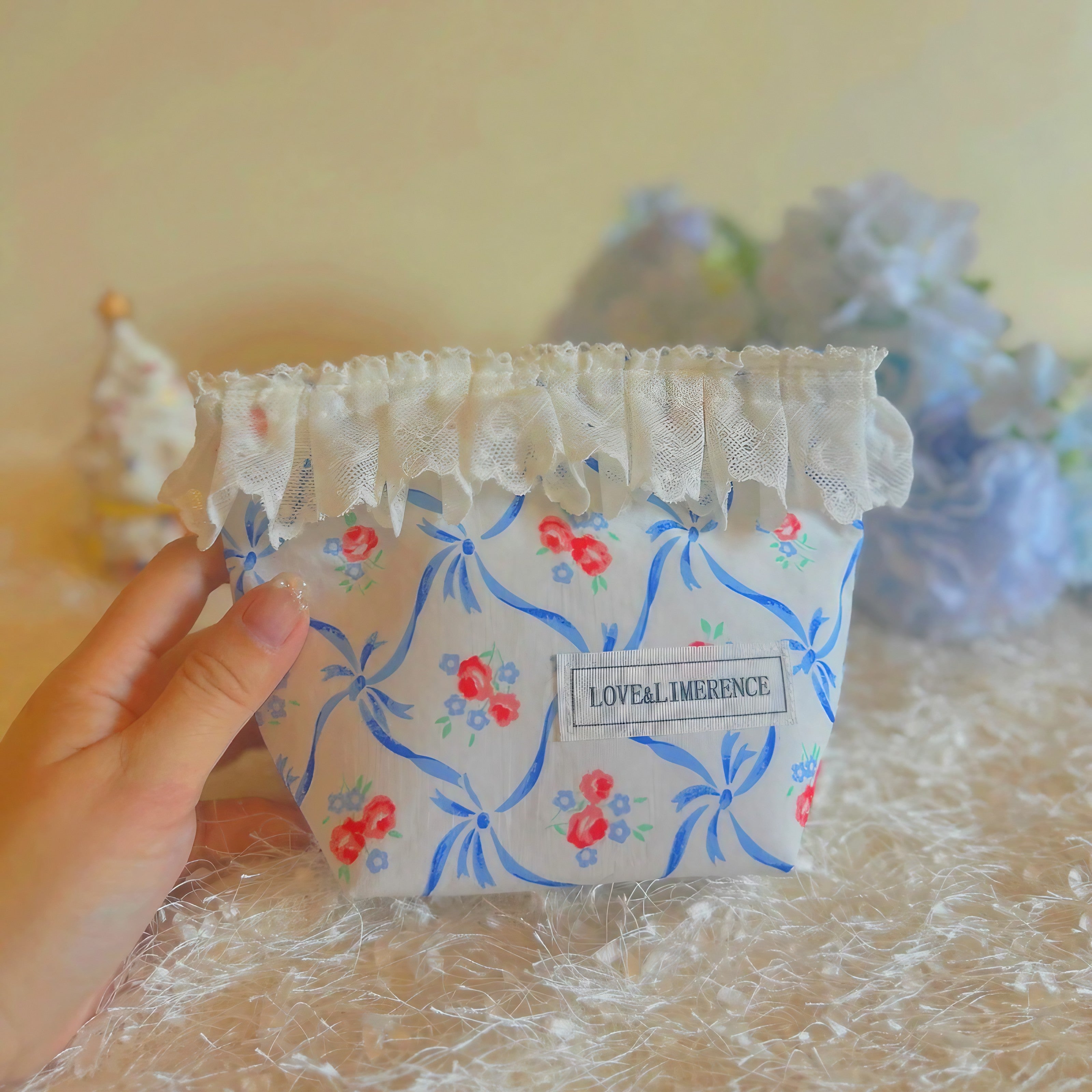 Blossom Ruffle Pouch