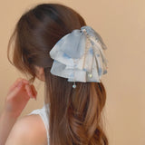 Blossom Veil Bow Clip