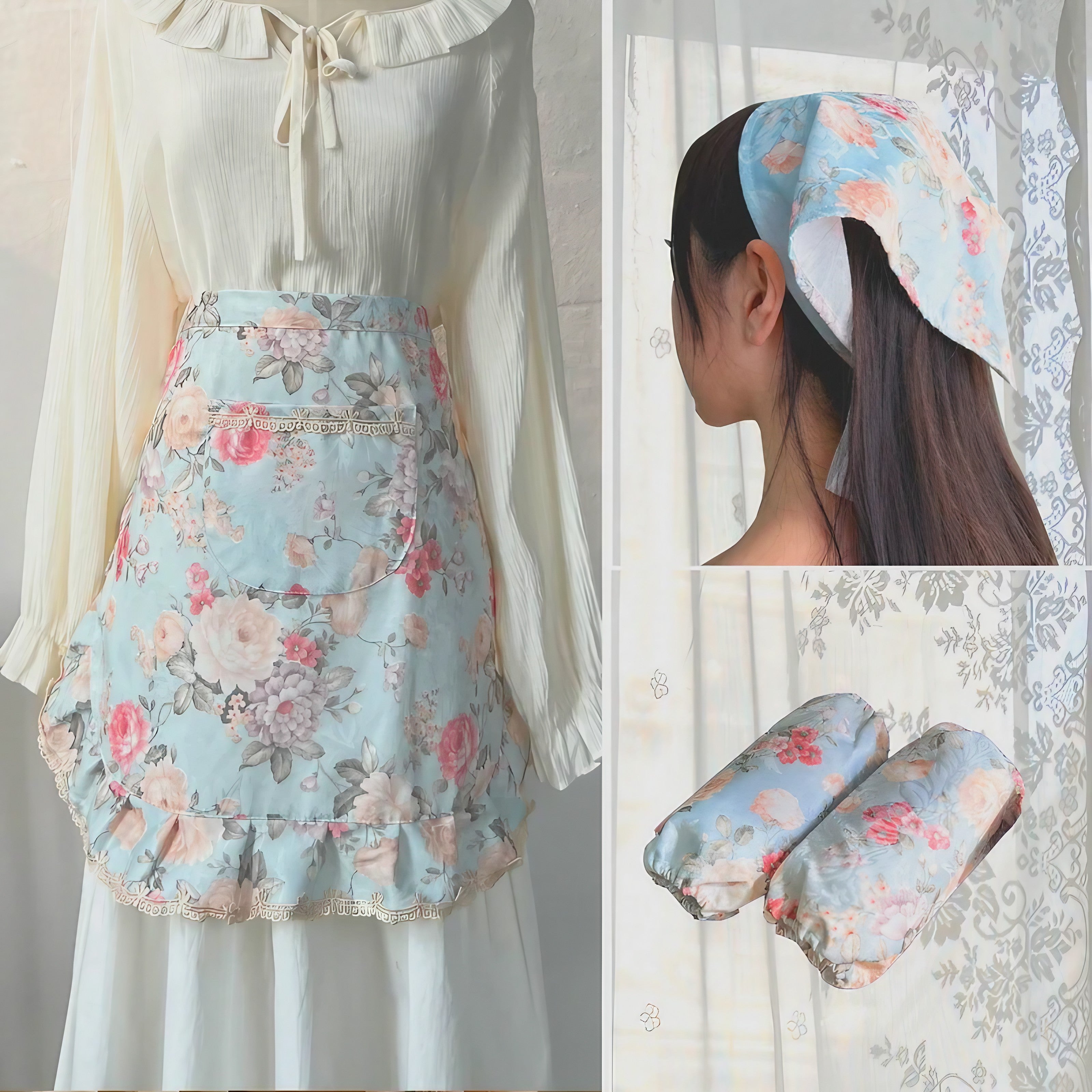 Heirloom Garden Frill Apron
