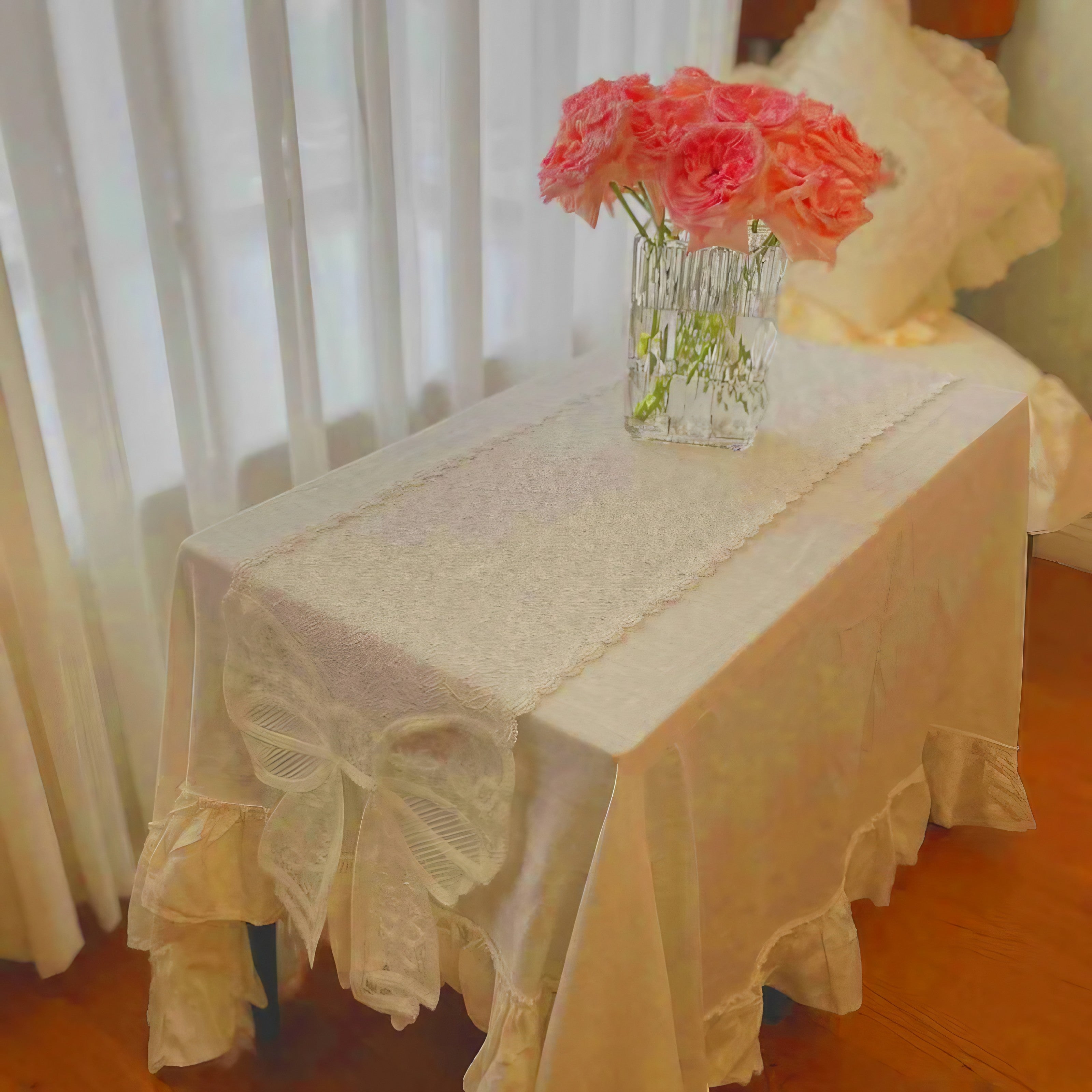Blush Bow Table Runner