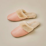 Blush Cozy Fur Slippers