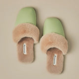 Blush Cozy Fur Slippers