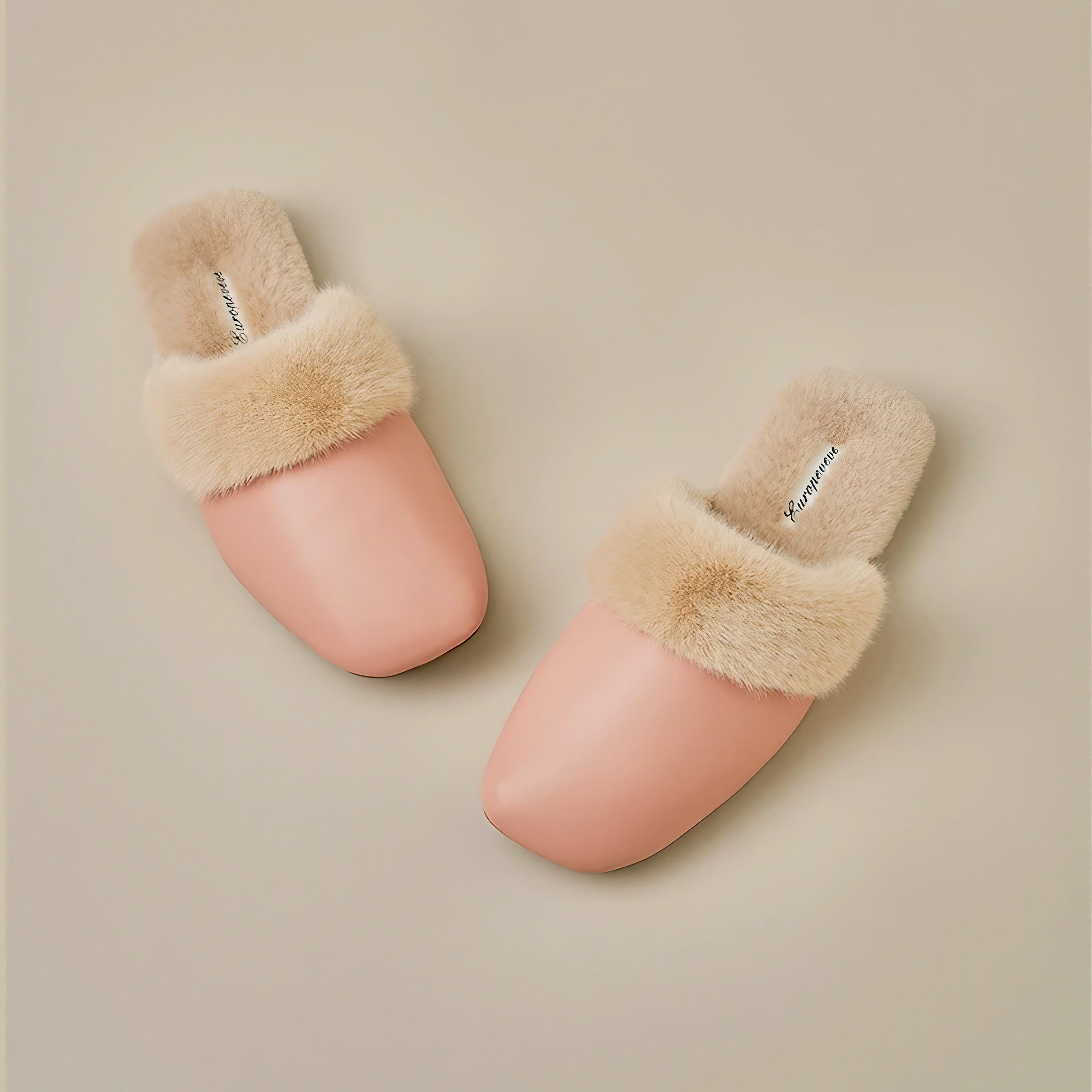 Blush Cozy Fur Slippers