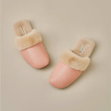 Blush Cozy Fur Slippers