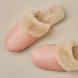 Blush Cozy Fur Slippers