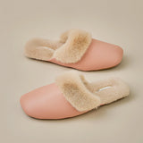 Blush Cozy Fur Slippers