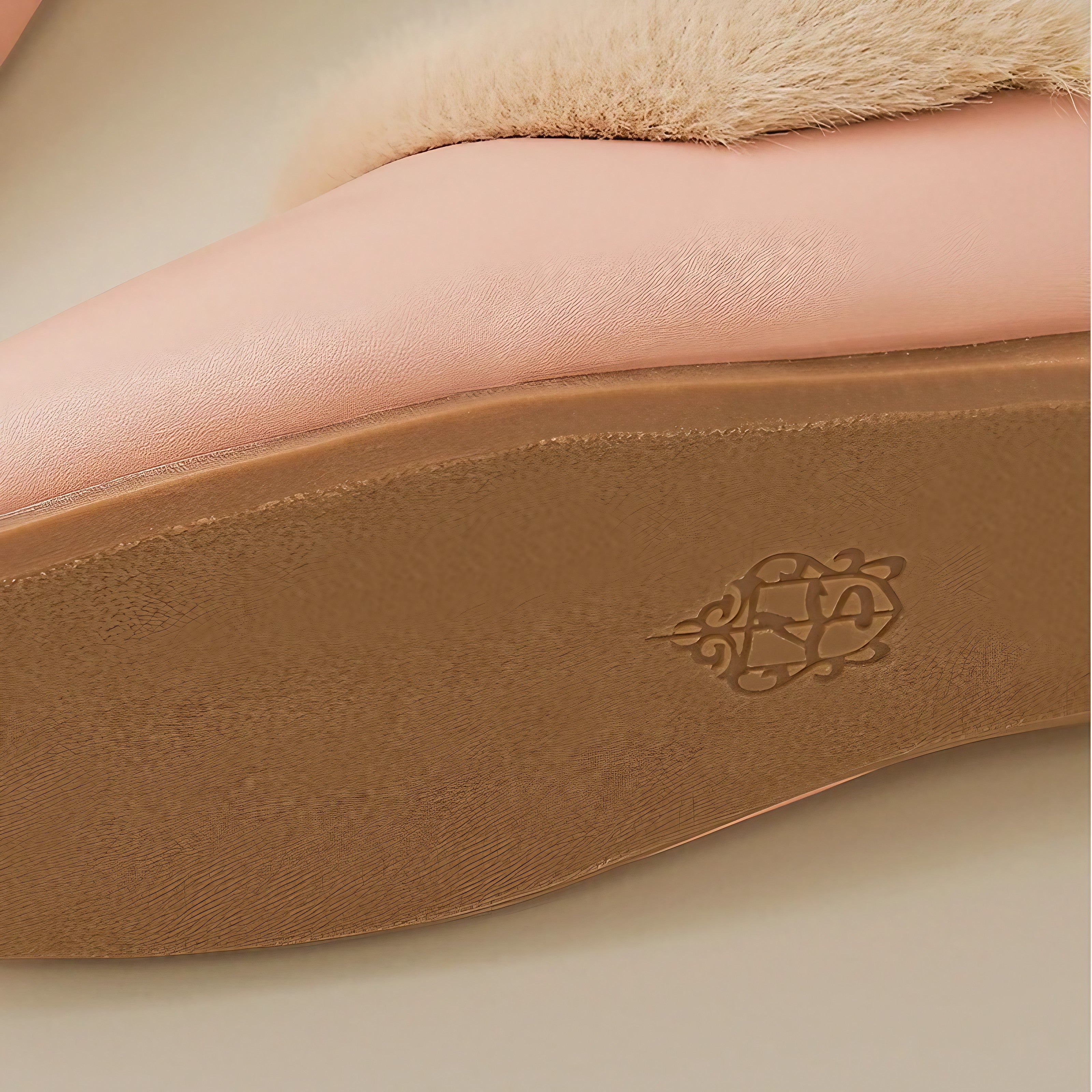 Blush Cozy Fur Slippers