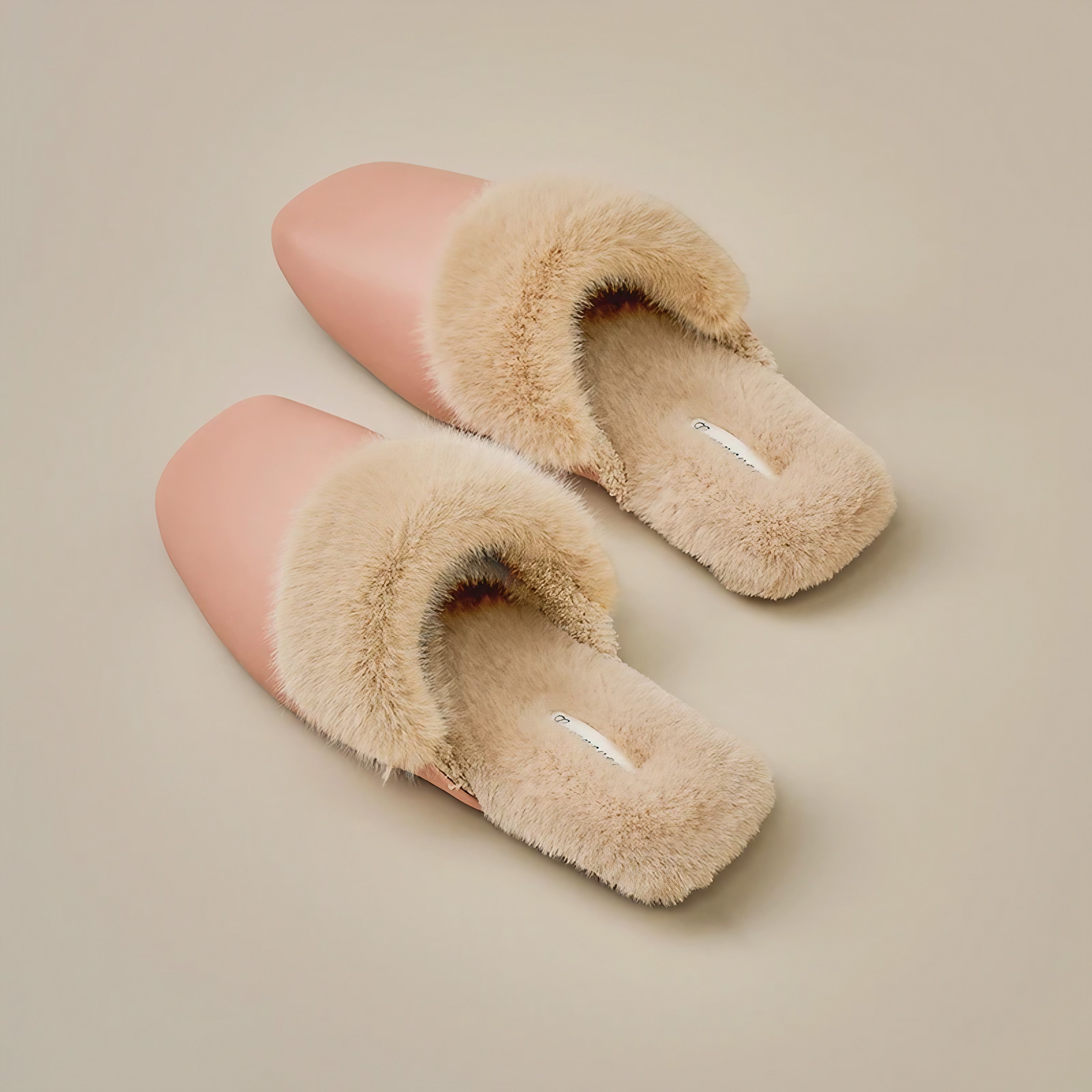 Blush Cozy Fur Slippers